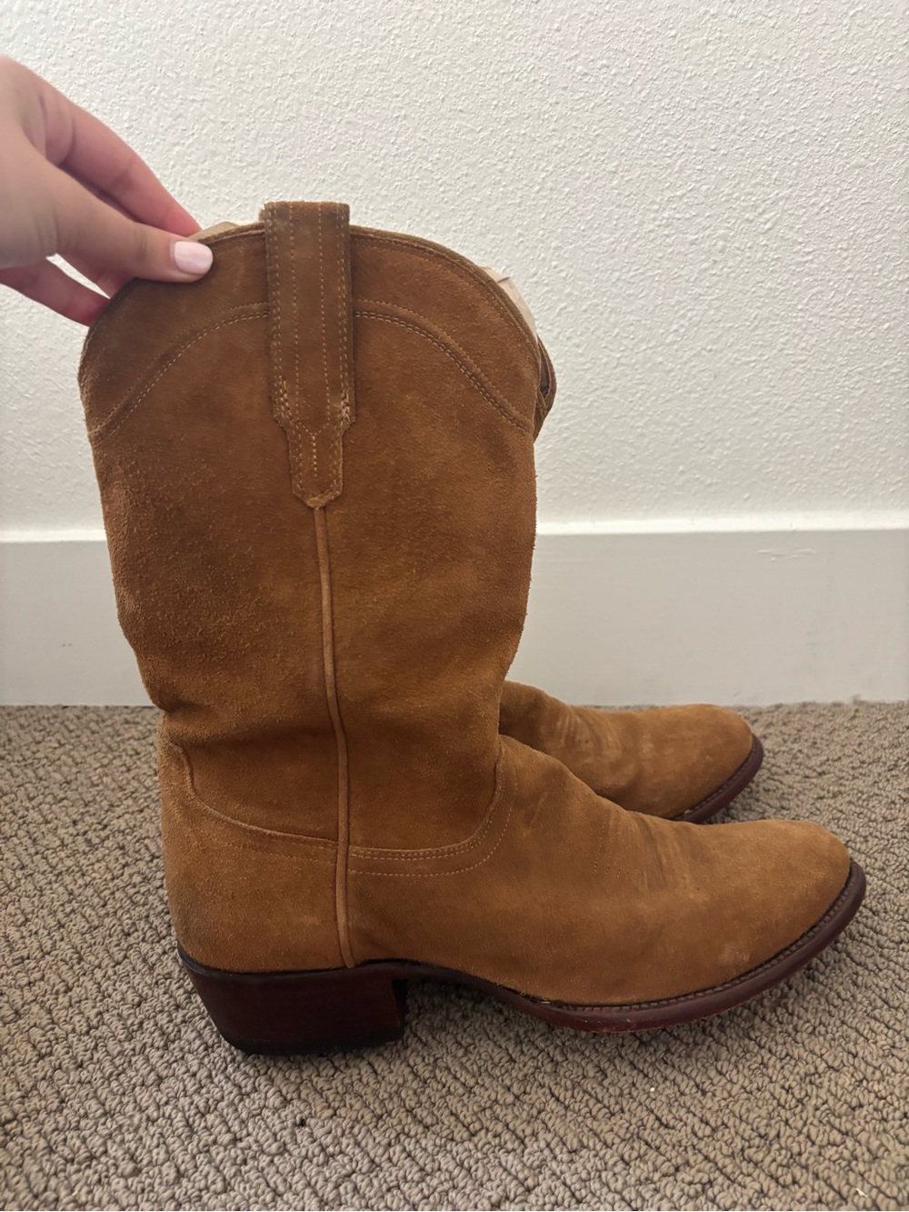 Tecovas The Johnny cowboy boots in honey suede